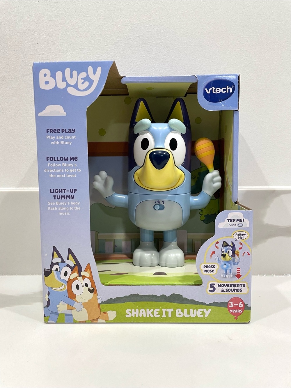 NEW VTech Bluey Shake It Bluey Toy